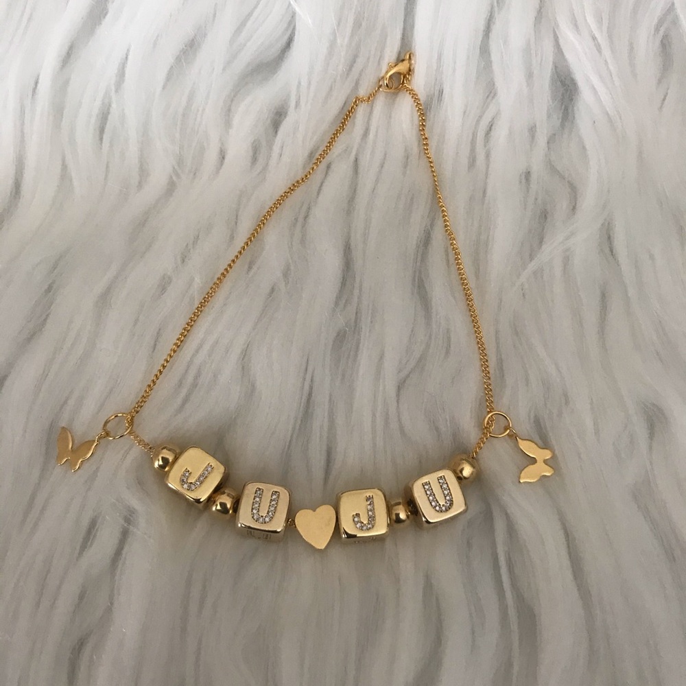 Custom gold plated anklet